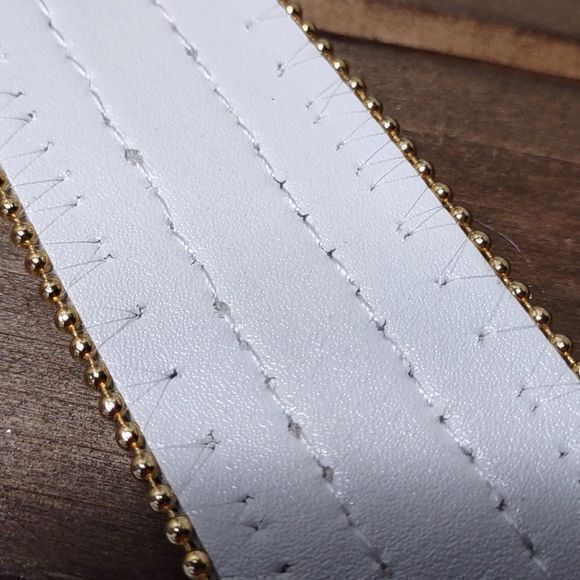 Blue Pearl Sparkle Statement Belt Unmarked - Picture 8 of 16